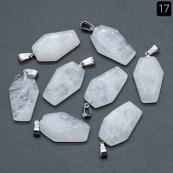 Natural Quartz Crystal Pendants