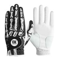 Men's Left Hand Golf Glove with Ball Marker, 1 Count Soft Synthetic Leather Men's Golf Glove, Weatherproof Grip Golf Accessor...