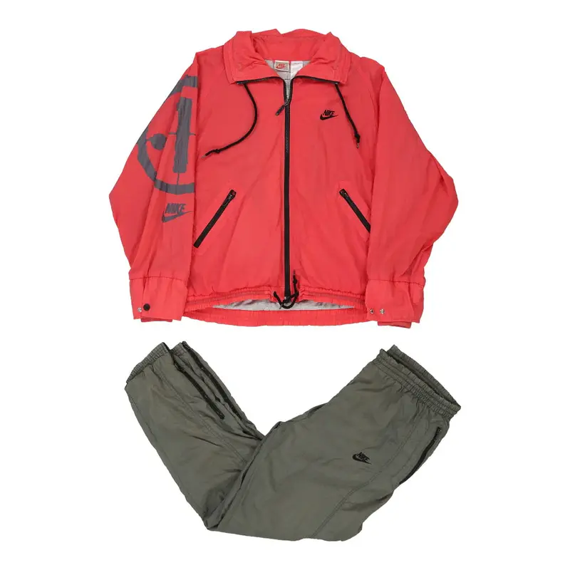 Nike Full Tracksuit - Medium Block Colour Nylon Blend