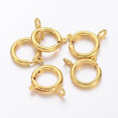 Brass Spring Ring Clasps