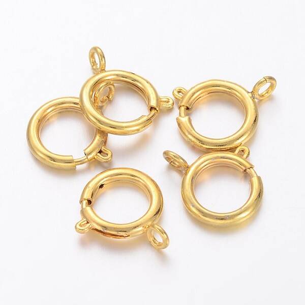 Brass Spring Ring Clasps