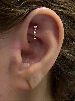 925 Sterling Silver Rhinestone Decorated Tassel Earrings, Light Luxurious Earrings for Women & Girls, Elegant Jewelry for Par...