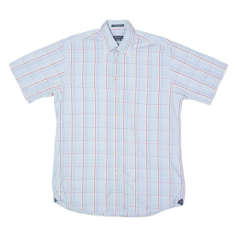 GANT Liberty Bell Poplin Mens Shirt Blue Check M