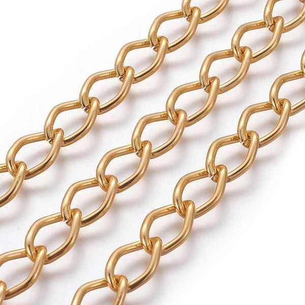 Rhombus Aluminium Twisted Chains Curb Chains