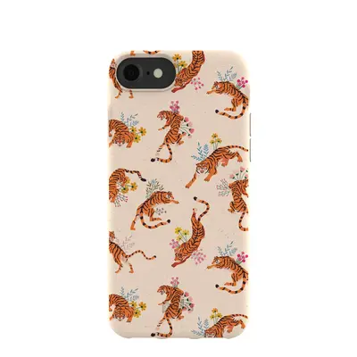 Seashell Whimsical Tigers iPhone 6/6s/7/8/SE Case