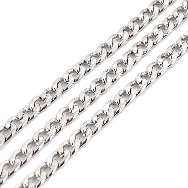 Tarnish Resistant 304 Stainless Steel Cuban Link Chains