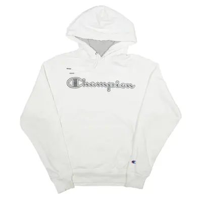 CHAMPION Hoodie White Pullover Womens S