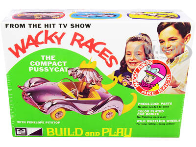 Skill 2 Snap Model Kit The Compact Pussycat with Penelope Pitstop Figurine \
