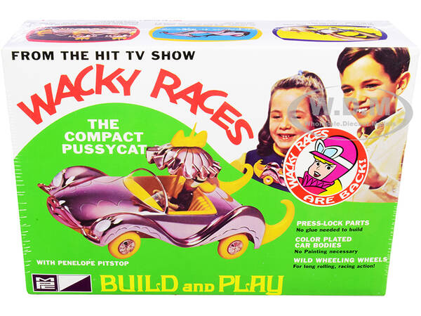 Skill 2 Snap Model Kit The Compact Pussycat with Penelope Pitstop Figurine \