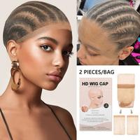 New Arabella Hair HD Wig Cap 1 Bag 2 Counts Invisible and Breathable for Human Hair/Synthetic Wig Installations Easy to Wear