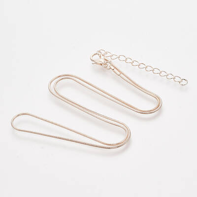 Brass Round Snake Chain Necklace Making