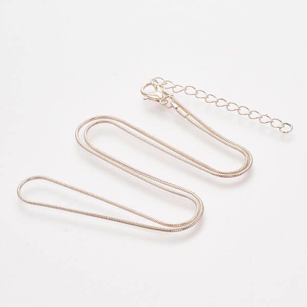 Brass Round Snake Chain Necklace Making