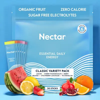 Nectar Energy Booster - Organic Caffeine, B12 & Electrolytes - Sugar Free & Zero Calorie, Energy Drink & Soda Alternative –...