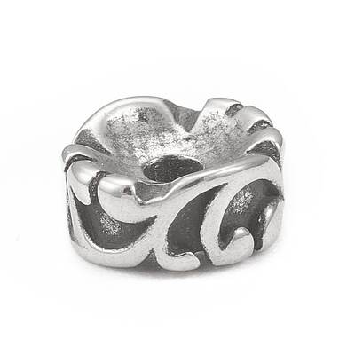Tibetan Style 304 Stainless Steel Spacer Beads