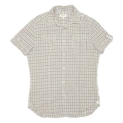 DIESEL Womens Shirt Brown Check L