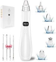 2025 Newest Blackhead Remover Pore Vacuum,5 Suction Power,5 Probes,USB Rechargeable Blackhead Vacuum Kit-Facial Pore Cleaner ...