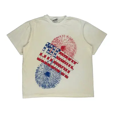 Single Stitch Dobie Graphic T-Shirt - XL White Cotton