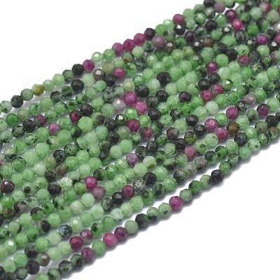 Natural Ruby in Zoisite Beads Strands
