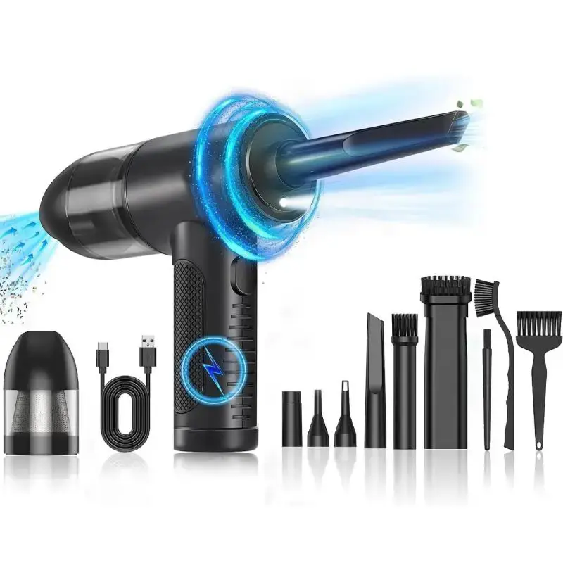 Multifunctional USB Rechargeable Vacuum Cleaner, 1 Set Cordless Vacuum Cleaner, Household Cleaning Tool for Home Office Car