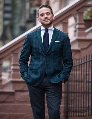 Red Tartan Dinner Jacket