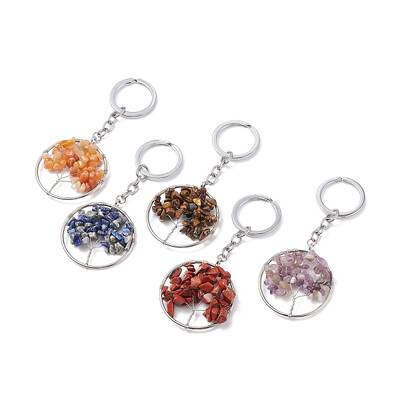 Natural Gemstone Keychain