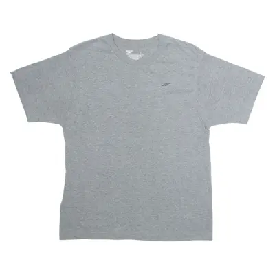 REEBOK Mens T-Shirt Grey L
