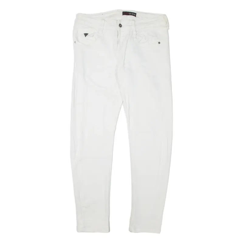 GUESS Womens Jeans White Slim Skinny W31 L29