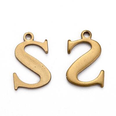 304 Stainless Steel Alphabet Charms