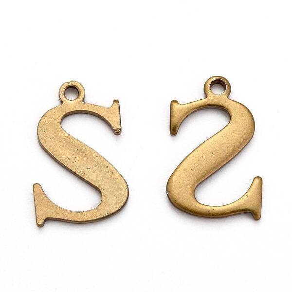 304 Stainless Steel Alphabet Charms
