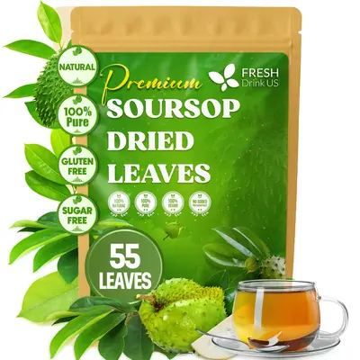 Premium Soursop Graviola Dried Leaves, Natural Leaves, Whole Soursop Leaves, Wildcrafted, Graviola, Soursop, Hoja Guanabana, ...