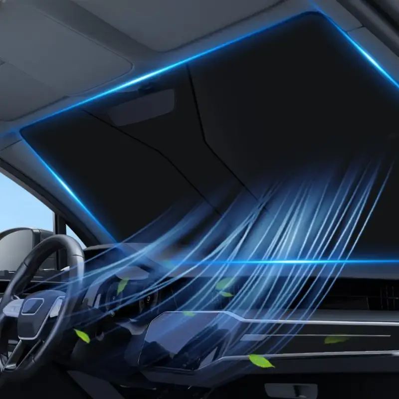 Car Front Window Sunshade, Universal Windshield Sunshade, Heat Insulation Car Front Window Sunshade, Car Exterior Accessories