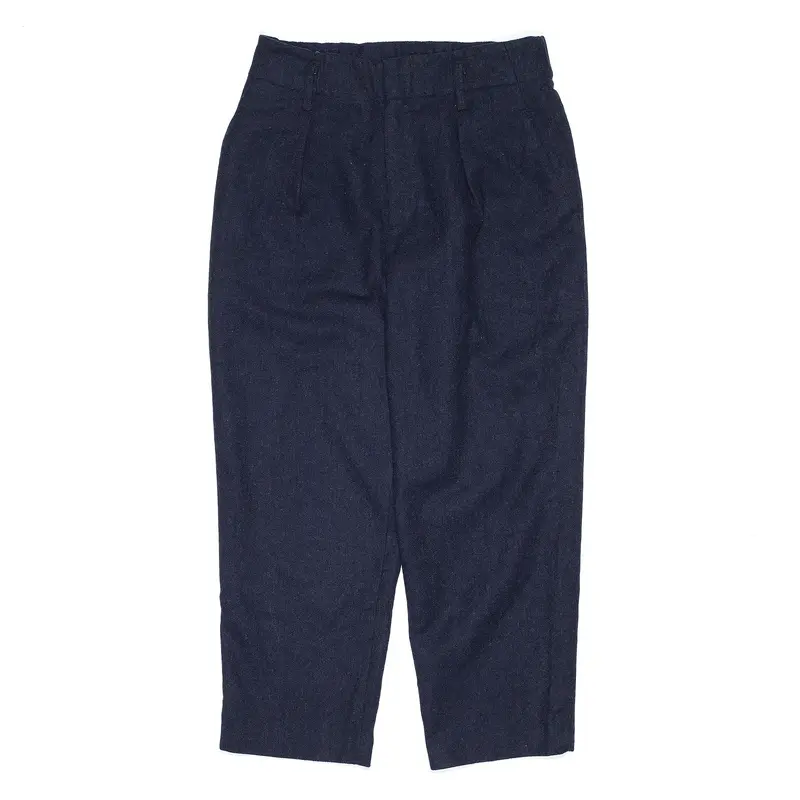 Pleated Blue Regular Mom Trousers Womens W27 L22
