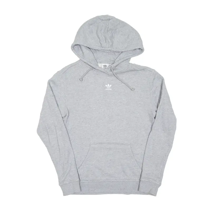 ADIDAS 2021 Hoodie Grey Pullover Womens UK 8