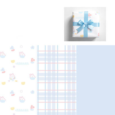 6 Sheet 3 Styel Gift Wrapping Paper