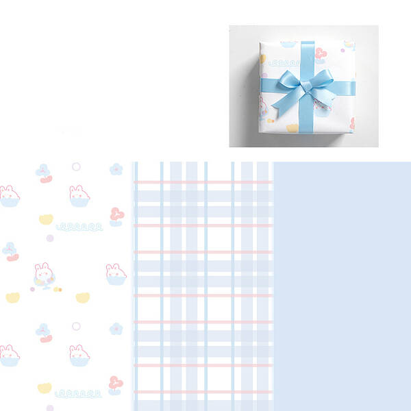 6 Sheet 3 Styel Gift Wrapping Paper