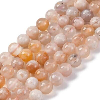 Natural Cherry Blossom Agate Beads Strands