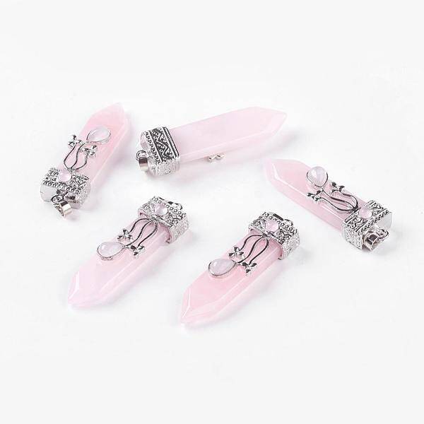 Natural Rose Quartz Big Pendants