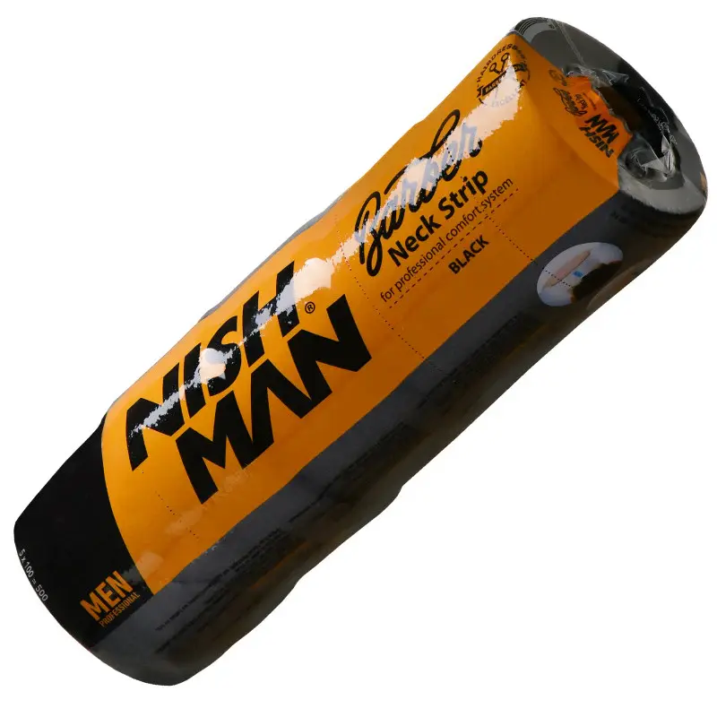 Barber neck strip Nishman black 500 pieces