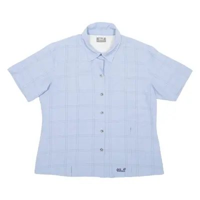 JACK WOLFSKIN Womens Plain Shirt Blue L