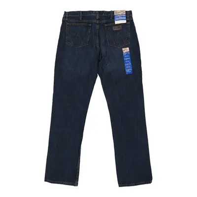 Wrangler Slim Jeans - 37W 34L Dark Wash Cotton