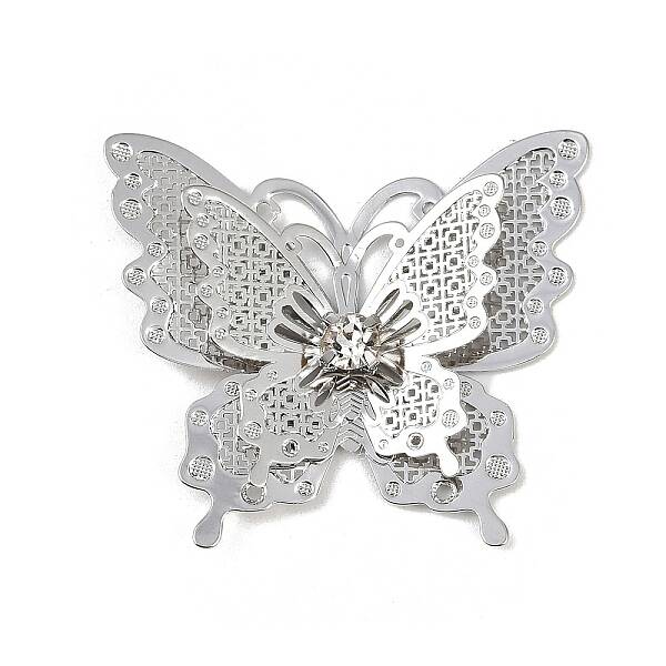 Brass Rhinestone Pendants