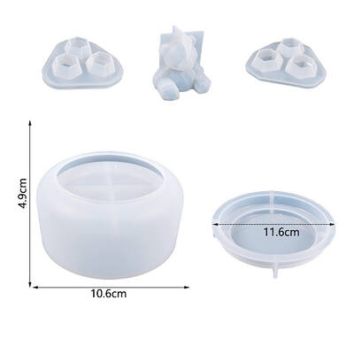 DIY Silicone Bear Storage Box Molds