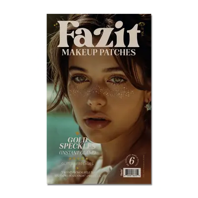 Gold Glitter Freckles Makeup Patches Flawless Radiant