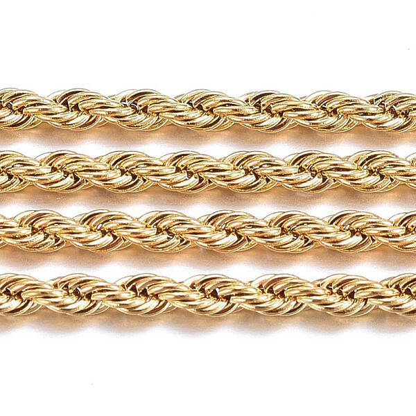 Handmade Ion Plating(IP) 304 Stainless Steel Rope Chains