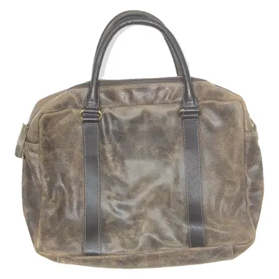 BACCINI Womens Laptop Bag Brown Leather