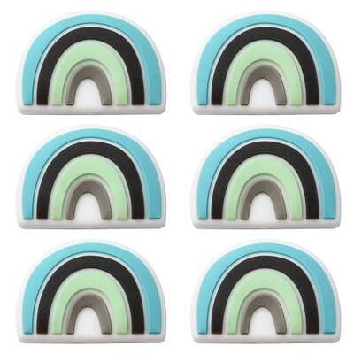 6Pcs Food Grade Eco-Friendly Silicone Focal Beads