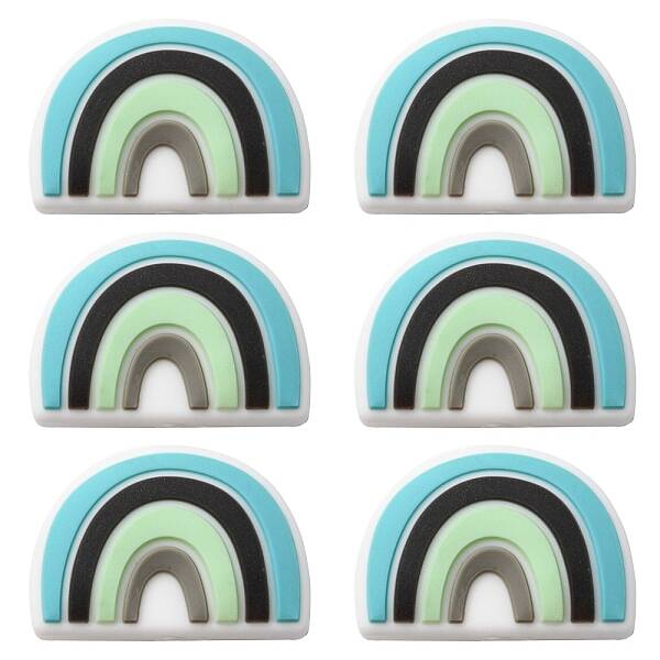 6Pcs Food Grade Eco-Friendly Silicone Focal Beads