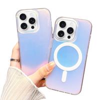 Caseethy Holographic Iridescent Rainbow Phone Cases for iPhone 11,12,13,14,15,16 pro max Accessories Protection Wireless Shoc...