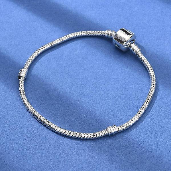 Brass Snake Chain Link Bracelets for Men Women