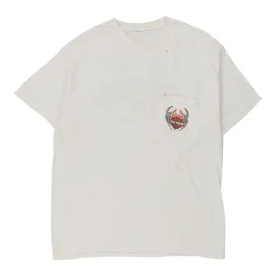 Harley Davidson T-Shirt - Large White Cotton